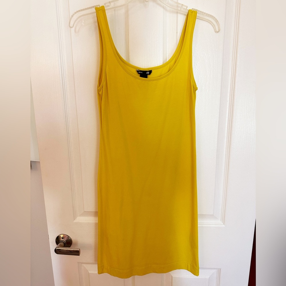 Neon Mustard Yellow Tank Dress